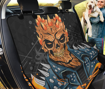 Fire Punk Devil Print Pet Car Back Seat Cover