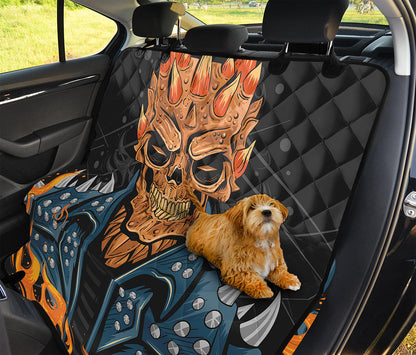 Fire Punk Devil Print Pet Car Back Seat Cover