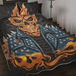 Fire Punk Devil Print Quilt Bed Set