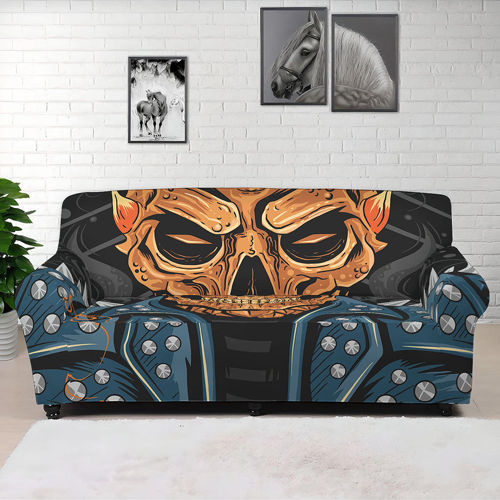 Fire Punk Devil Print Sofa Cover