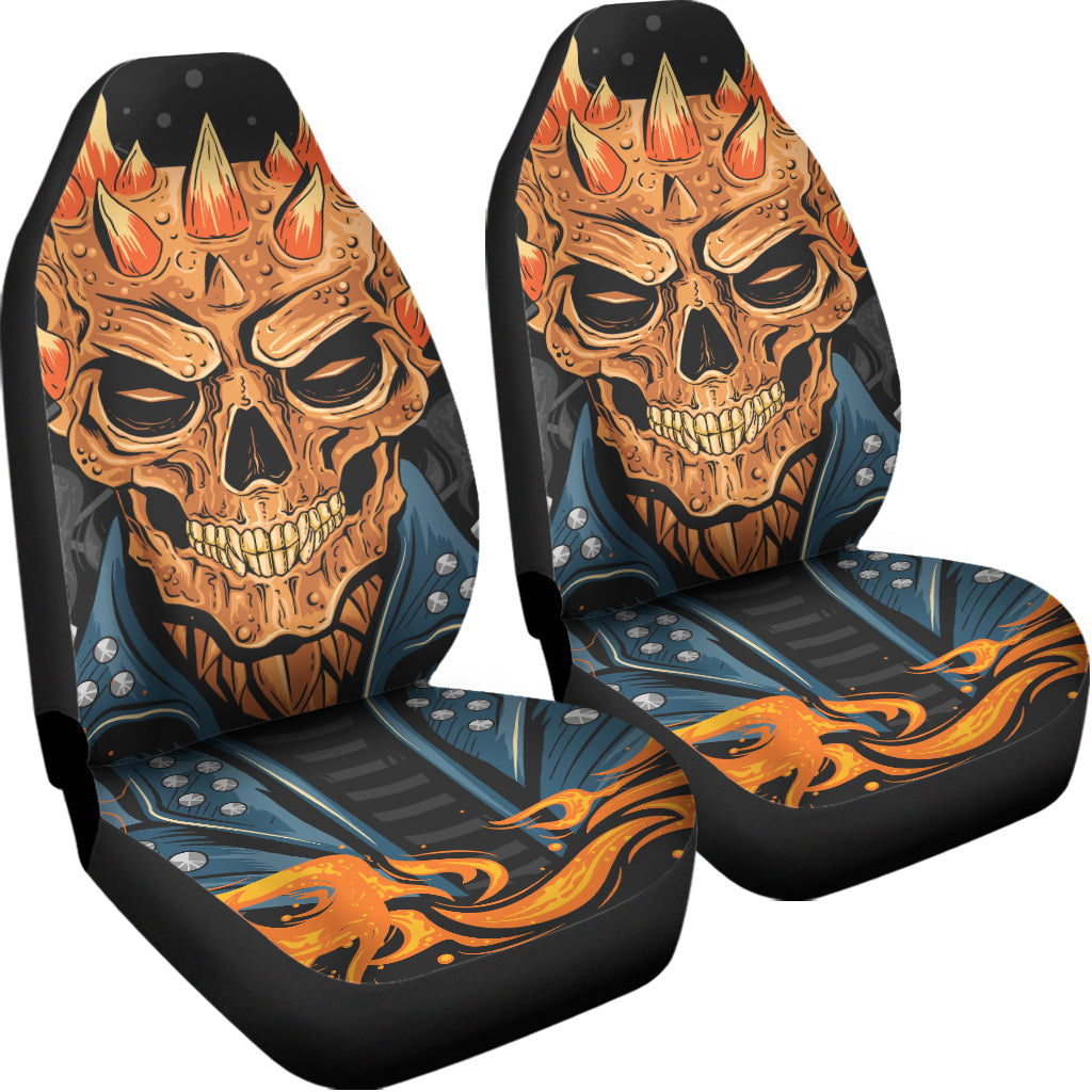 Fire Punk Devil Print Universal Fit Car Seat Covers