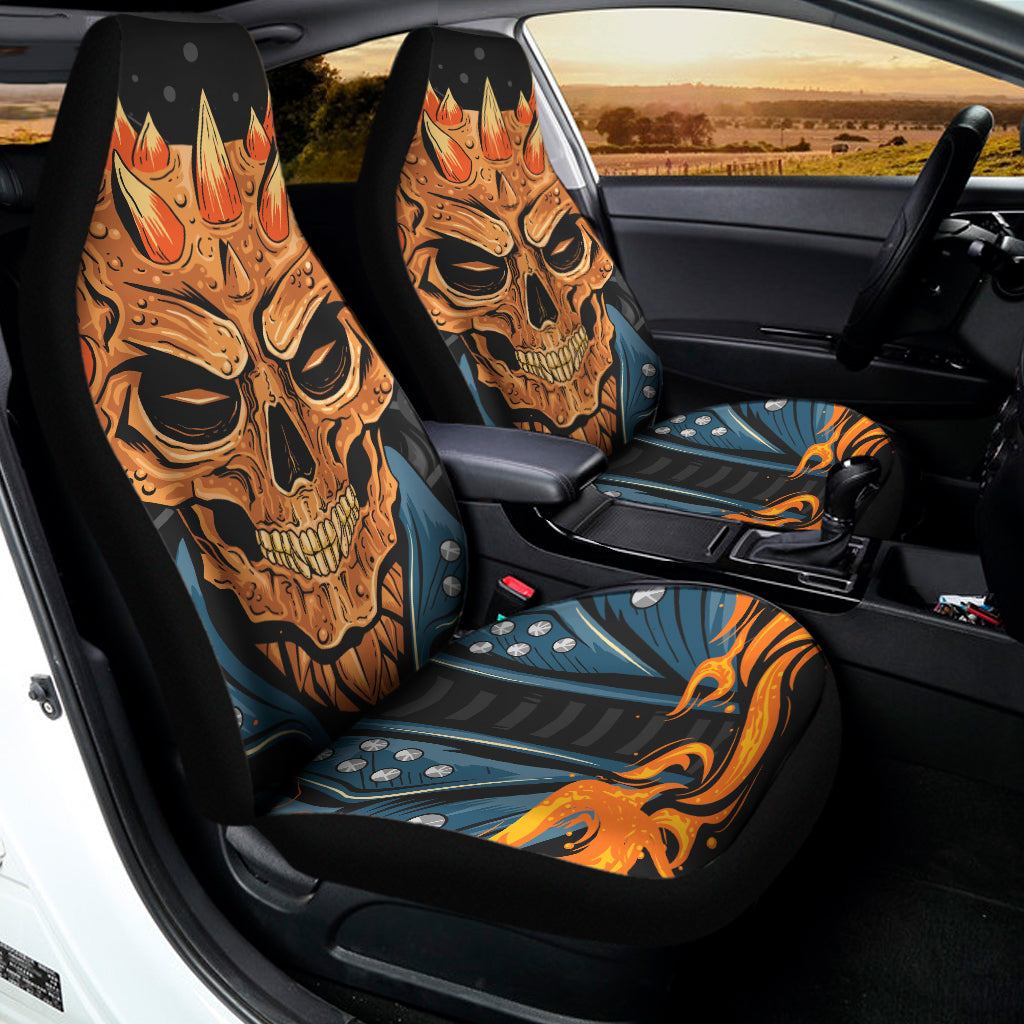 Fire Punk Devil Print Universal Fit Car Seat Covers
