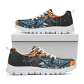 Fire Punk Devil Print White Running Shoes