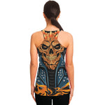 Fire Punk Devil Print Women's Racerback Tank Top