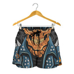 Fire Punk Devil Print Women's Shorts