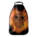 Fire Skull Print Car Seat Organizers