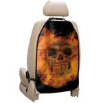 Fire Skull Print Car Seat Organizers