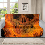 Fire Skull Print Futon Protector