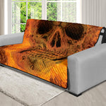 Fire Skull Print Futon Protector