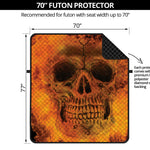 Fire Skull Print Futon Protector