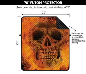 Fire Skull Print Futon Protector