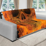 Fire Skull Print Futon Protector