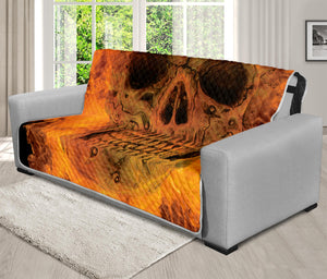 Fire Skull Print Futon Protector