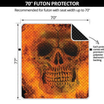 Fire Skull Print Futon Protector