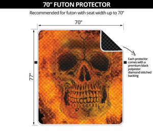 Fire Skull Print Futon Protector