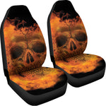 Fire Skull Print Universal Fit Car Seat Covers