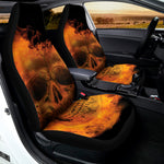 Fire Skull Print Universal Fit Car Seat Covers