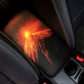 Fire Volcano Print Car Center Console Cover