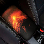 Fire Volcano Print Car Center Console Cover