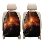 Fire Volcano Print Car Seat Organizers