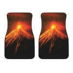 Fire Volcano Print Front Car Floor Mats