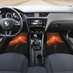 Fire Volcano Print Front Car Floor Mats