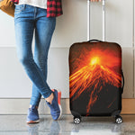 Fire Volcano Print Luggage Cover