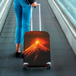 Fire Volcano Print Luggage Cover