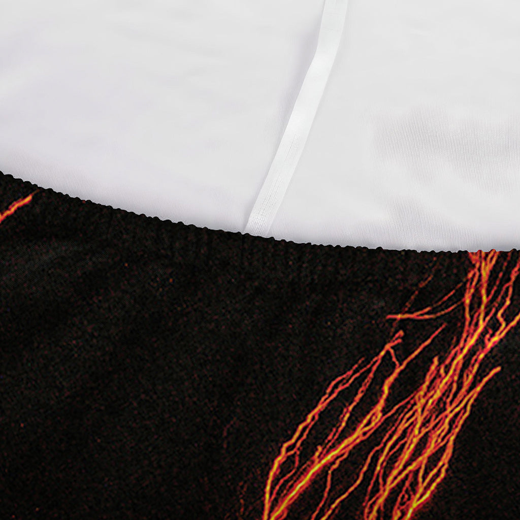 Fire Volcano Print Sofa Cover