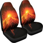 Fire Volcano Print Universal Fit Car Seat Covers