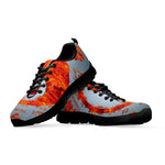 Fire Yin Yang Chinese Zodiac Print Black Sneakers