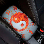 Fire Yin Yang Chinese Zodiac Print Car Center Console Cover