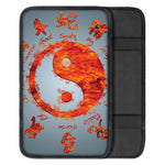 Fire Yin Yang Chinese Zodiac Print Car Center Console Cover