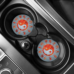 Fire Yin Yang Chinese Zodiac Print Car Coasters