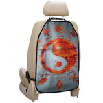 Fire Yin Yang Chinese Zodiac Print Car Seat Organizers
