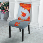Fire Yin Yang Chinese Zodiac Print Dining Chair Slipcover