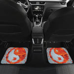 Fire Yin Yang Chinese Zodiac Print Front and Back Car Floor Mats
