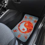 Fire Yin Yang Chinese Zodiac Print Front and Back Car Floor Mats