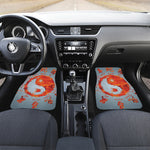 Fire Yin Yang Chinese Zodiac Print Front Car Floor Mats
