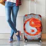 Fire Yin Yang Chinese Zodiac Print Luggage Cover