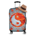 Fire Yin Yang Chinese Zodiac Print Luggage Cover
