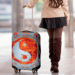 Fire Yin Yang Chinese Zodiac Print Luggage Cover