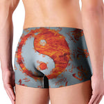 Fire Yin Yang Chinese Zodiac Print Men's Boxer Briefs