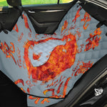 Fire Yin Yang Chinese Zodiac Print Pet Car Back Seat Cover