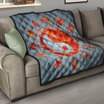 Fire Yin Yang Chinese Zodiac Print Quilt