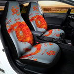 Fire Yin Yang Chinese Zodiac Print Universal Fit Car Seat Covers