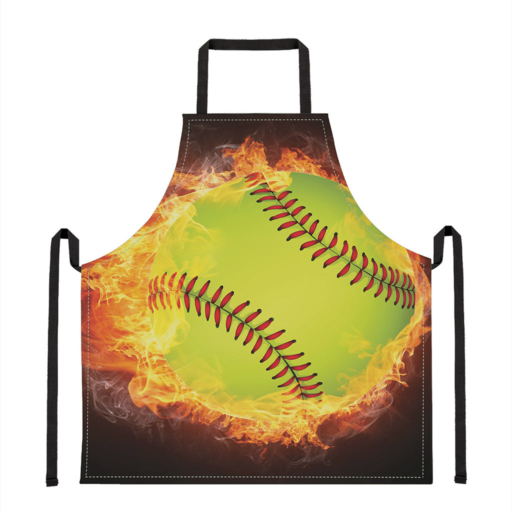 Fireball Softball Print Apron