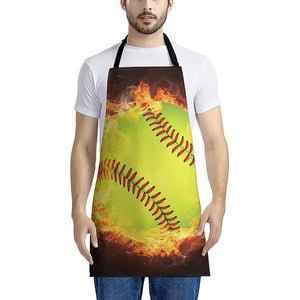 Fireball Softball Print Apron