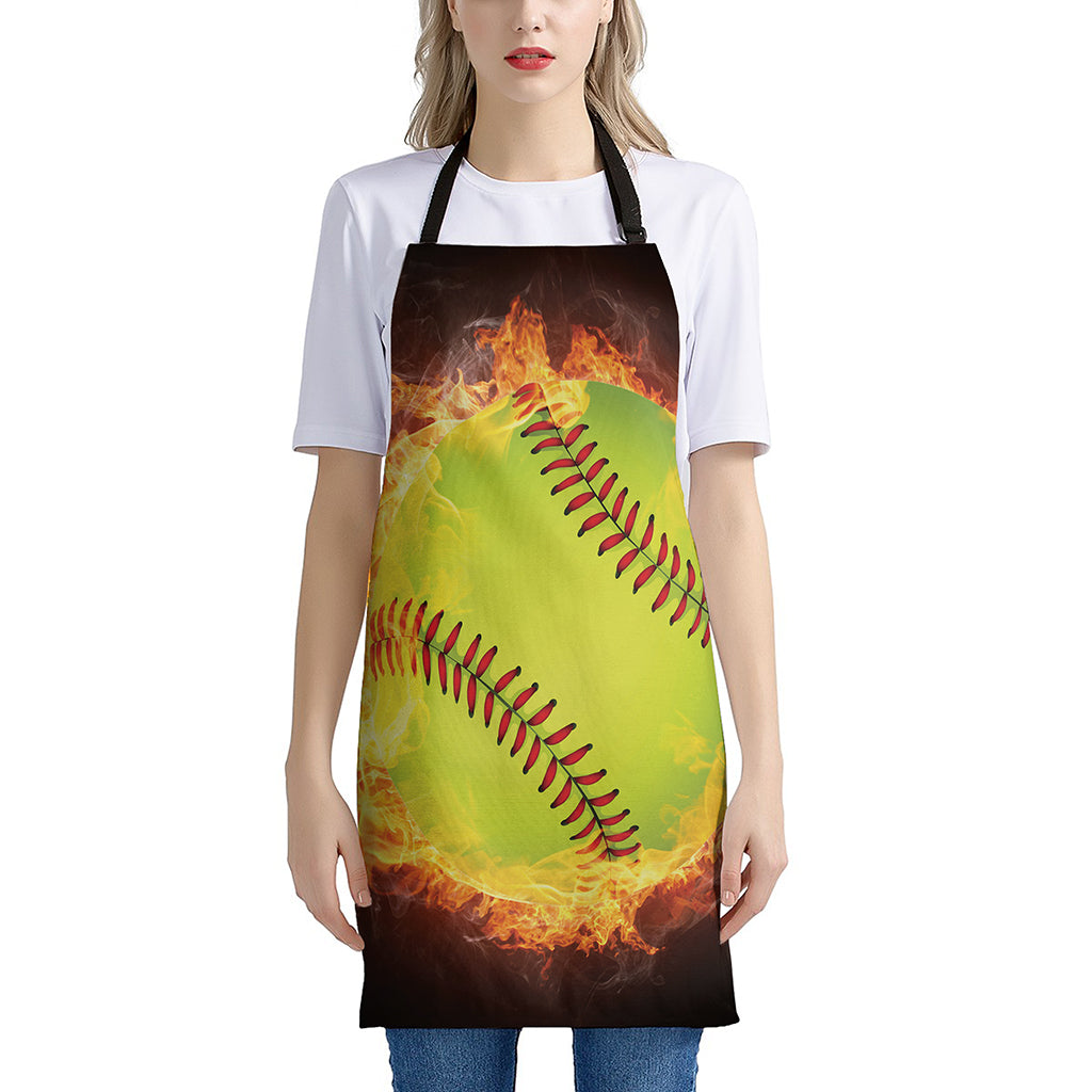 Fireball Softball Print Apron