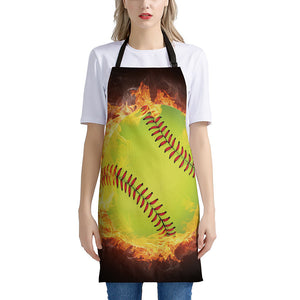 Fireball Softball Print Apron